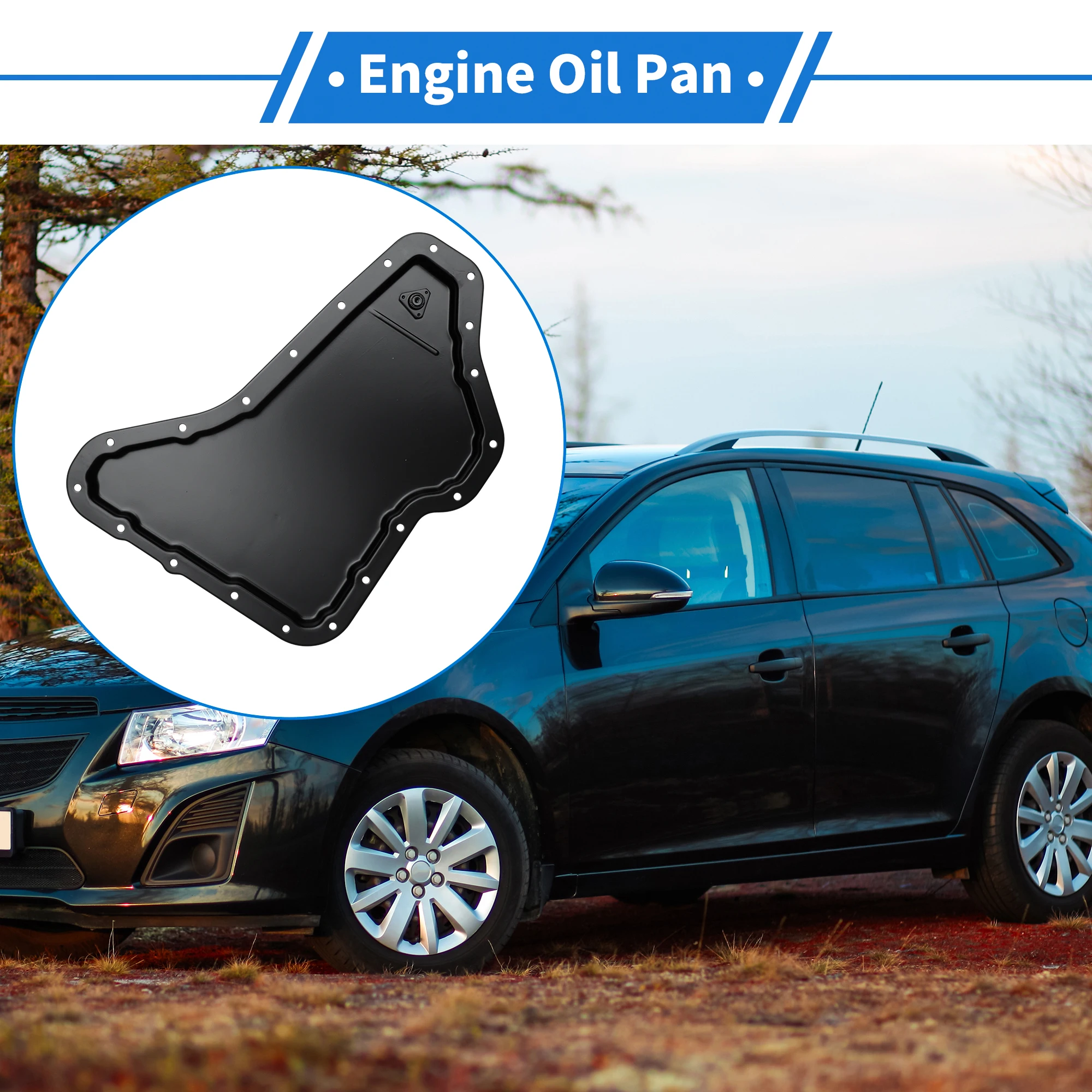 

UXCELL 1 шт. No 24206181 Масляный поддон двигателя для Chevrolet Impala 2000-2005 гг., стальной черный