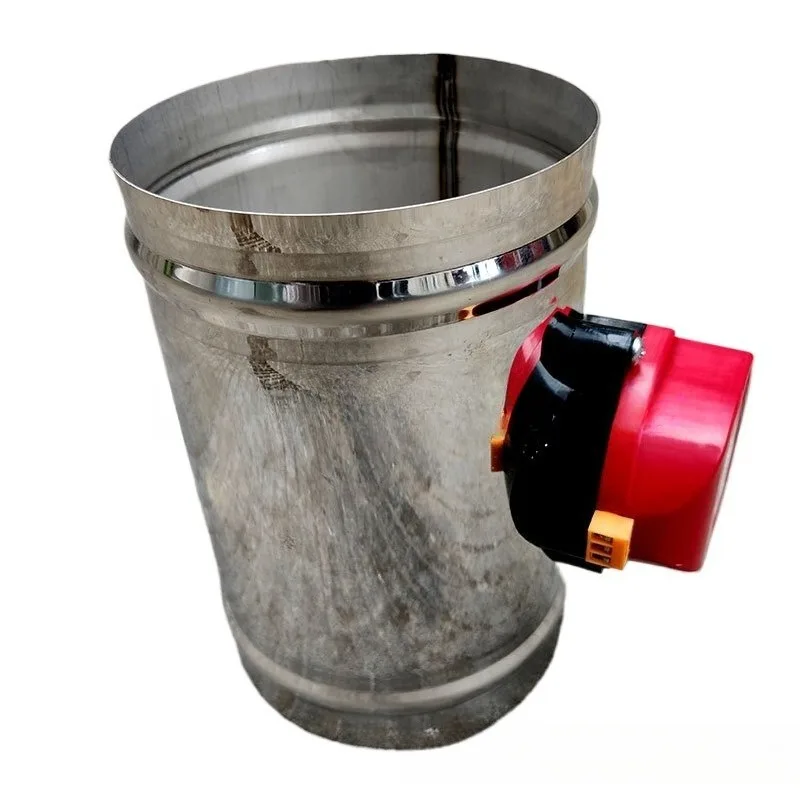 Stainless Steel 201 Motorized Damper Solenoid Valve 4/5/6/8 Inch Air Duct Vent 63/76/80/100/125/150/200/250 Mm