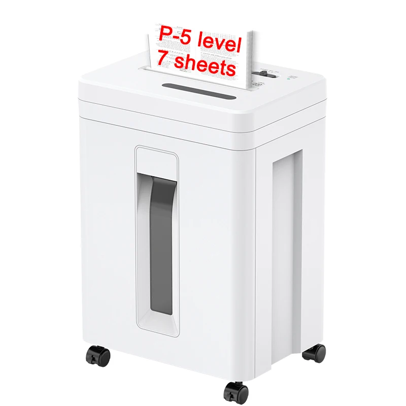 Micro Cut 7 Page Document Shredding Machine High Security P-5 Level Office Paper Shredder