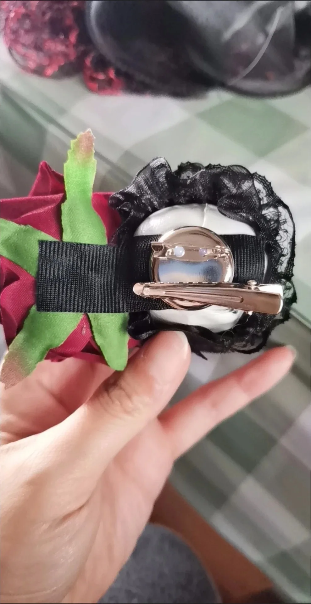 Schädel Retro Rose Haar Clip Cos Haar Zubehör Lolita Punk Haarnadel Halloween Party Geschenke Für Frauen Haar Zubehör