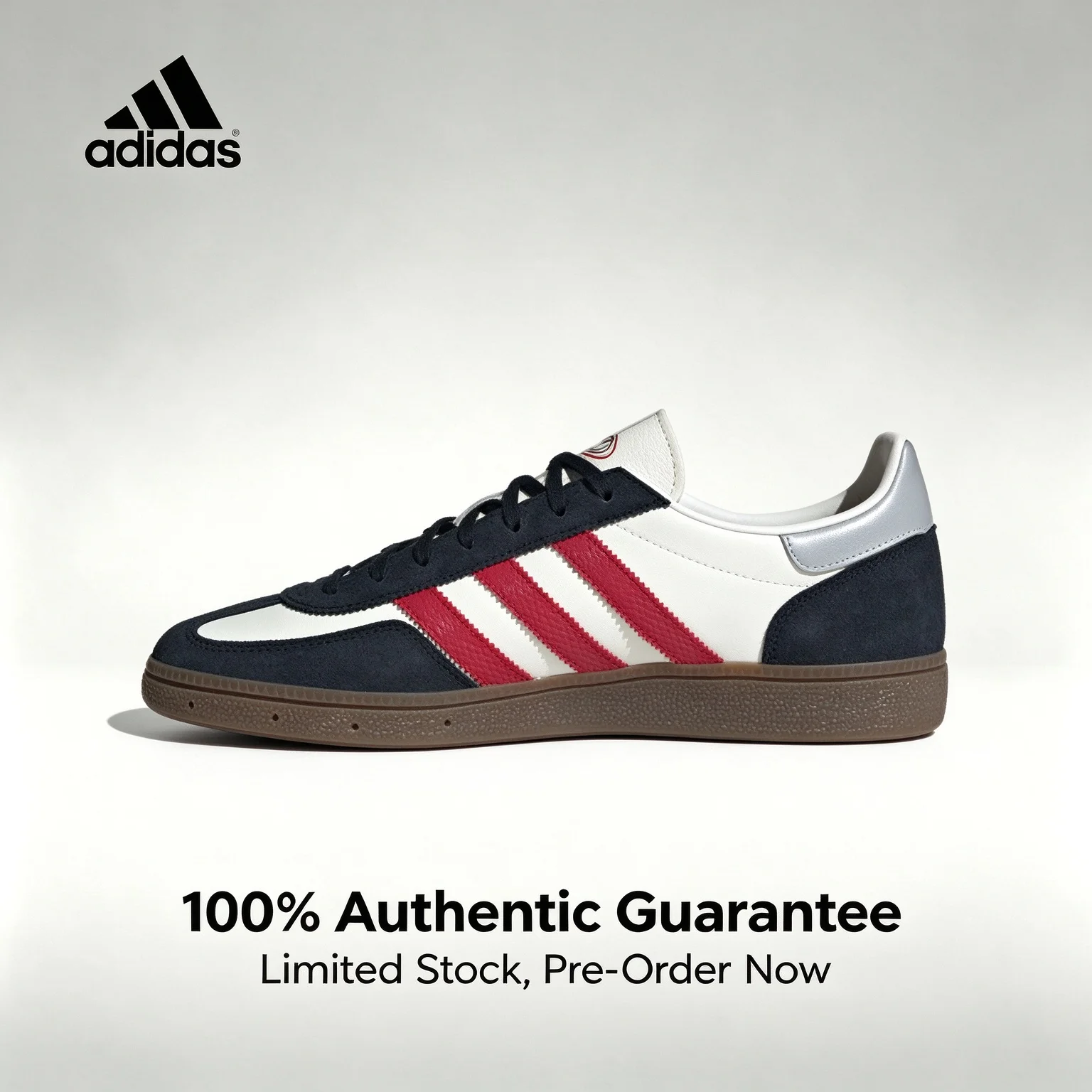 Adidas Originals HANDBALL SPEZIAL Synthetic leather and split leather Low-top sneakers Men’s & Women’s Casual Shoes JQ8735