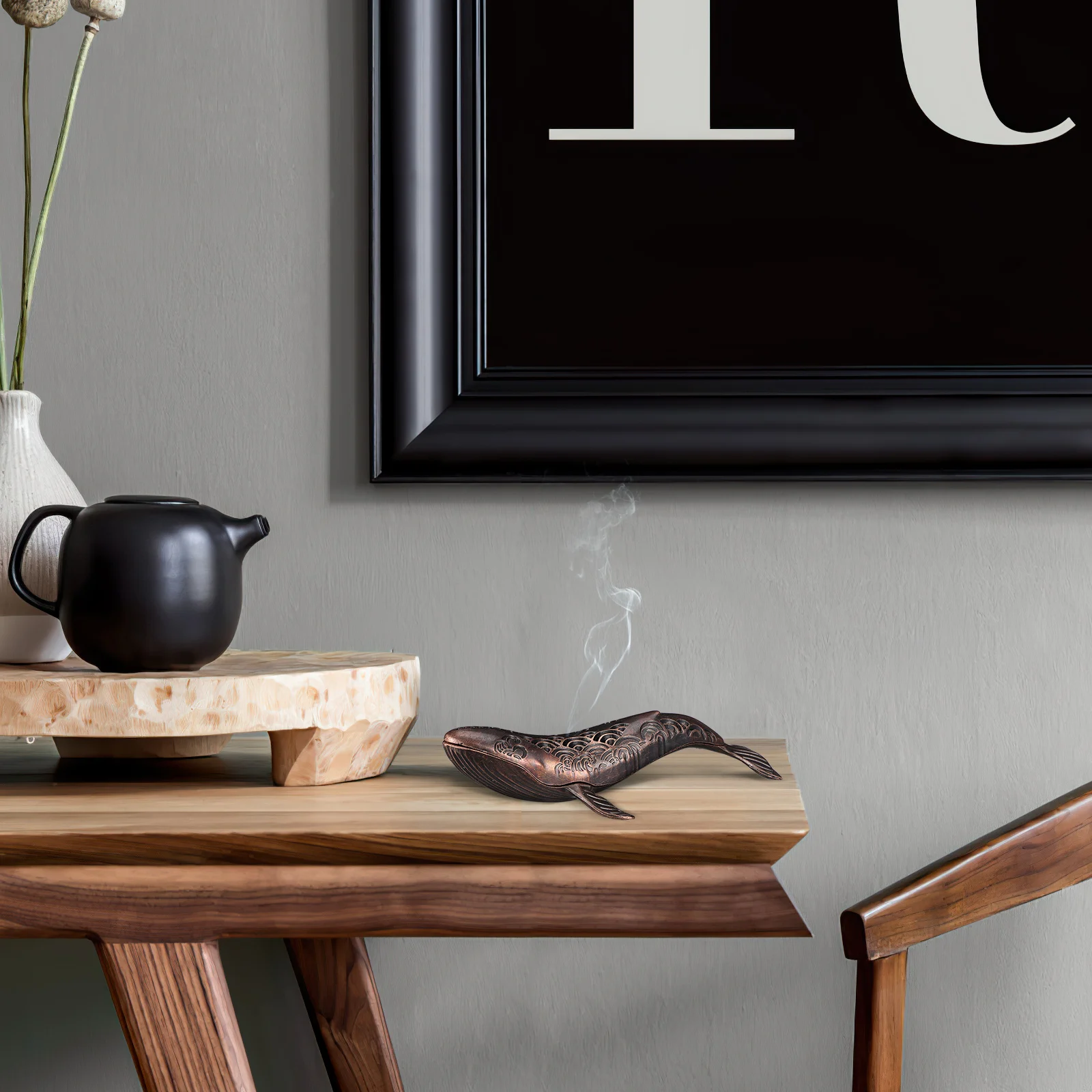 

Vintage Fish Shape Incense Burner Decorative Desktop Incense Stick Holder Aromatherapy Tray Retro Censer Decor Relaxing Home