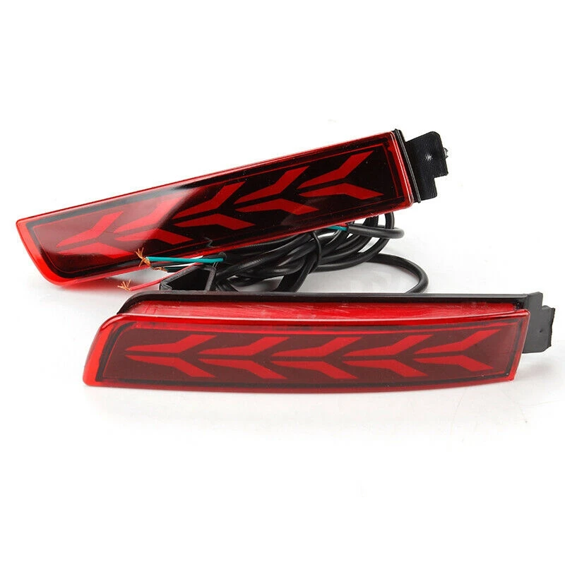 2PCS Car Reflector Lamp Tail Rear Fog Lamp Bumper Light Brake Light For Infiniti FX35 FX37 FX50 2009-2013