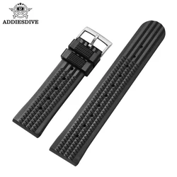 20mm Waffle Strap Bracelet Fashion Universal Mens Diving Rubber Silicone Sports Waterproof Replacement WatchBand Watch Accessory