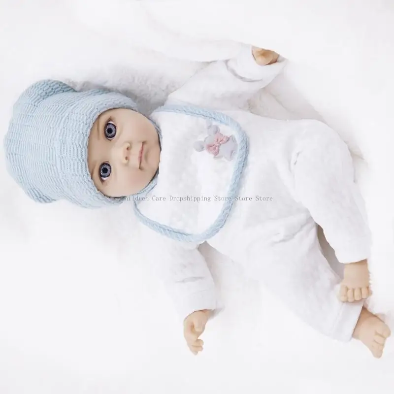  Practical Pastels Baby Doll with Sleeping Eyes Soft Cuddly Toy for Toddler
