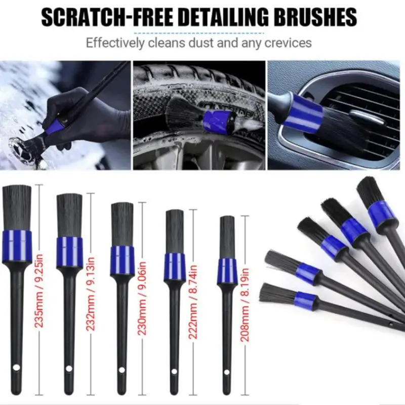 

30pcs Car Detailing Brush Kit Power Scrubber Drill Brush For Auto Car Leather Air Vents Rim Cleaning Dirt Dust Clean Tools