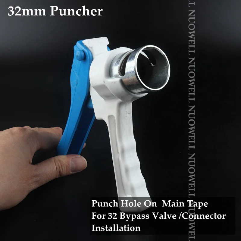 16~40mm Agriculture Irrigation Pipe Thin Soft Spray Tape Puncher Bypass Valve Connectors Installation Tool Water Tape Puncher