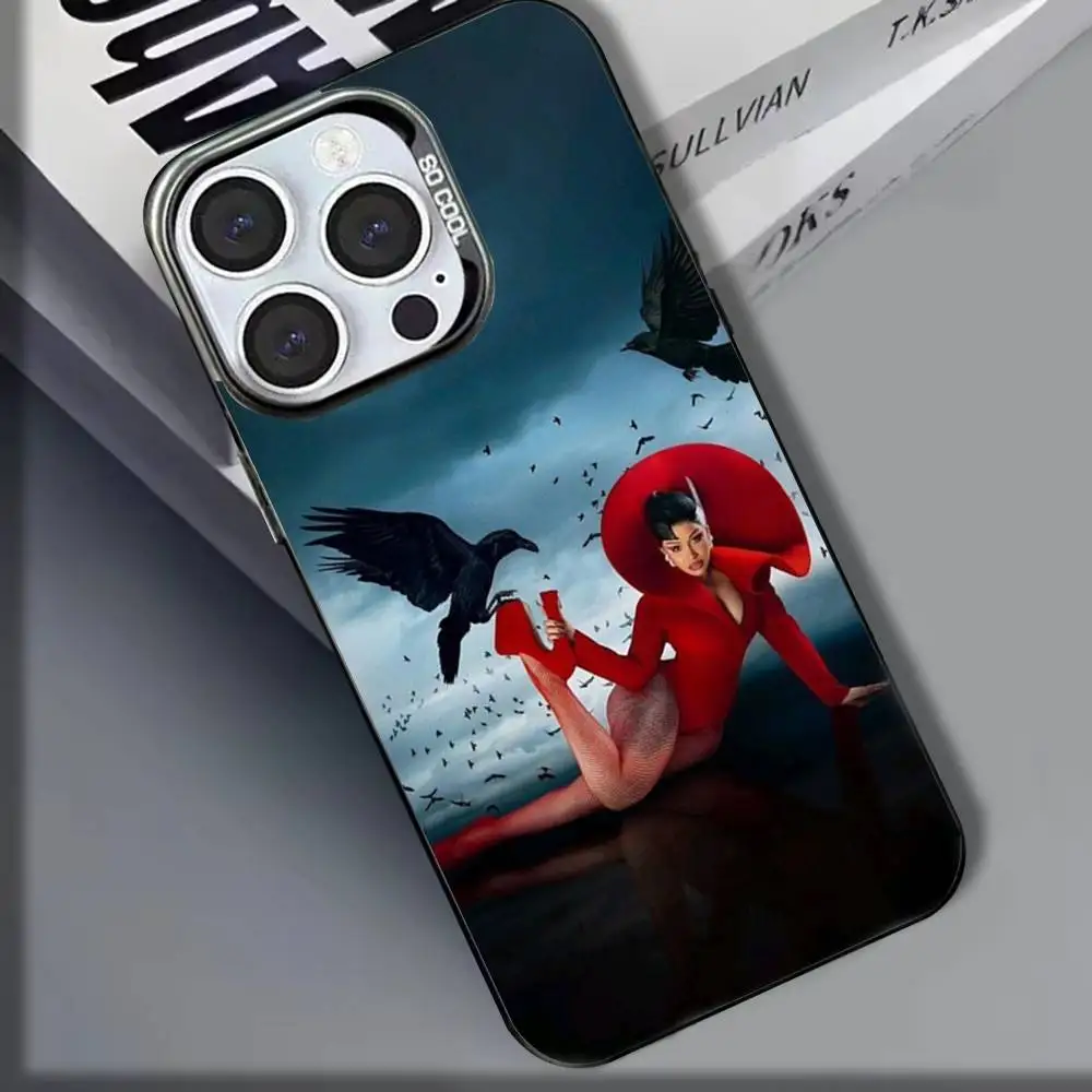 C-Cardi B Am I The D-Drama iPhoneケース iPhone 16,15,14,13,12,11,8,7,Pro,Max,Plus,Mini,XS,SE対応 耐衝撃マットカバー