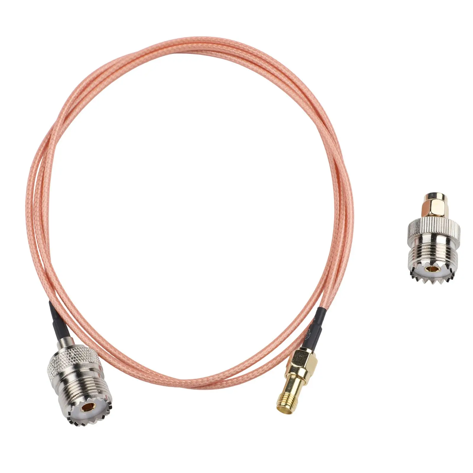SMA-Female To Female Adapter /SMA Male To SO239 (UHF Female) Straight-through Adapter For Baofeng Walkies-Talkie Antenna view 3