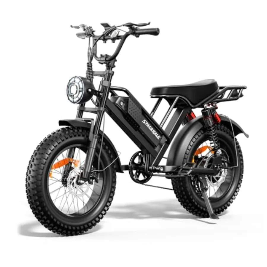 

Spacewalk Electric Bike M6/M7 for Teens/Adults: 16/20 ebike, 1500W peak motor, 21.7mph/27.9mph, 48V 15Ah removable battery, 4X