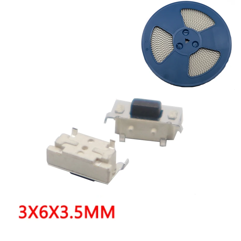 【100-20PCS】Touch Switch 12V DC 50mA 2Pin 3X6X3.5mm Side Press Power Tactile Tact Push Button Micro Switch SMT SMD 3*6*3.5mm