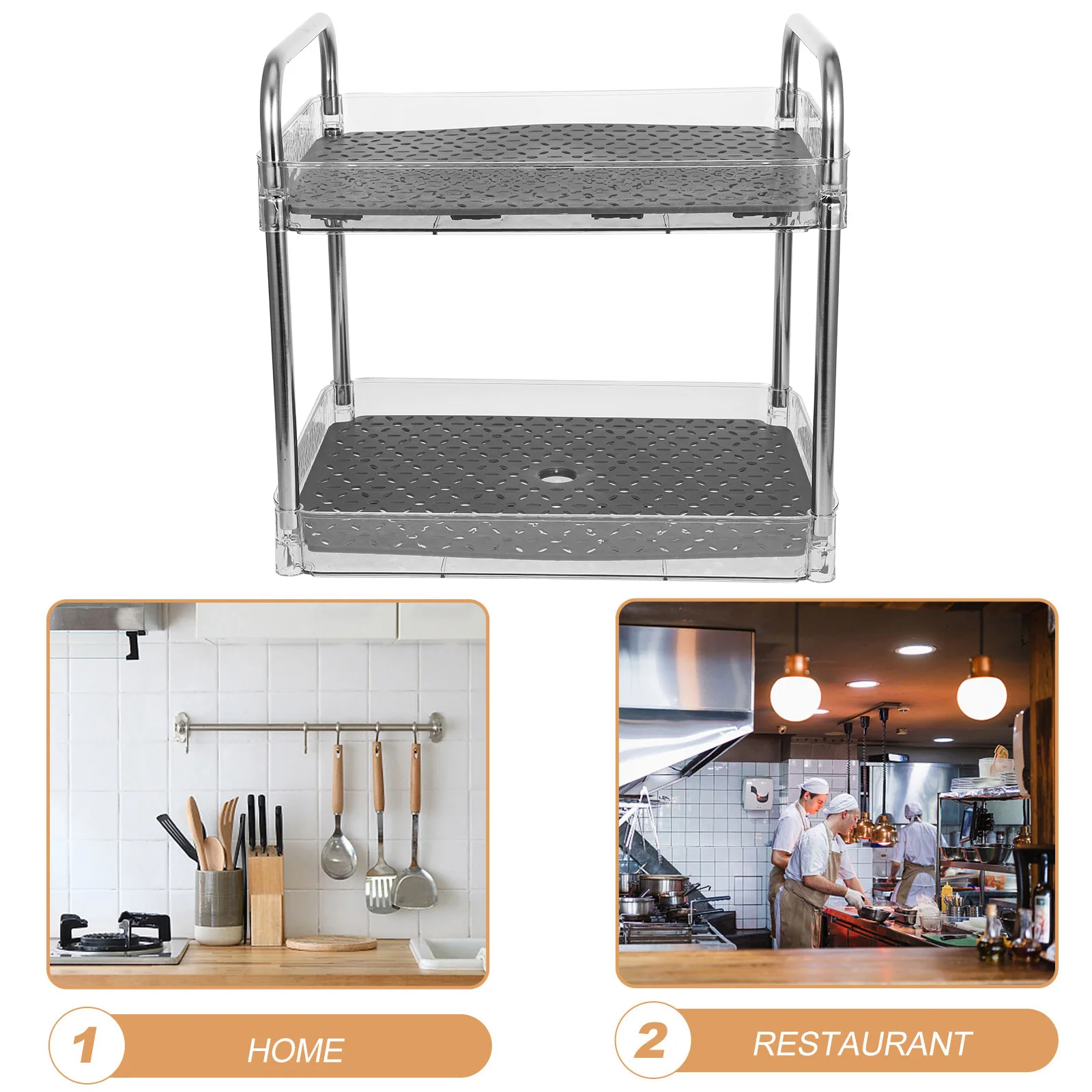 

Kitchen Dish Drying Rack Compact Double-Tier Draining Stand For Plates Cups Cutlery Pot Lid Tableware Holder