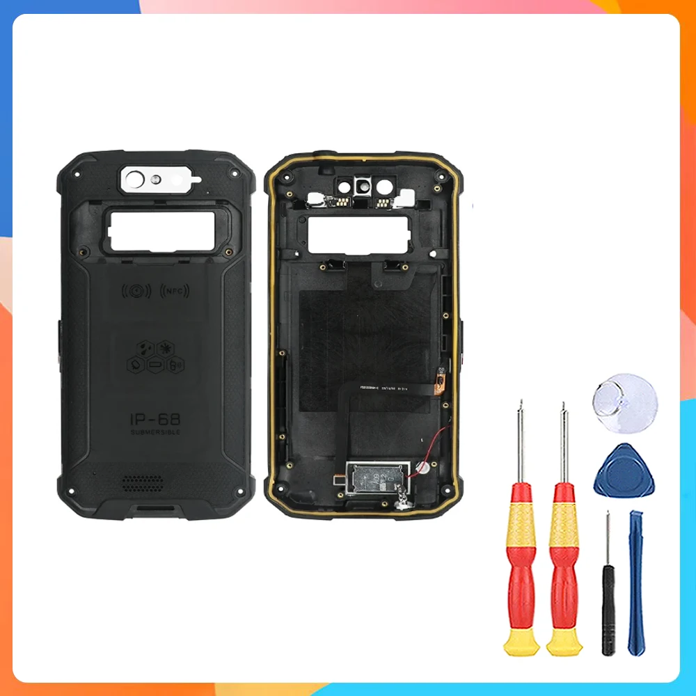 

Высококачественная новая задняя крышка батарейного отсека + стеклянный объектив камеры, аксессуар для мобильного телефона для Blackview BV9500