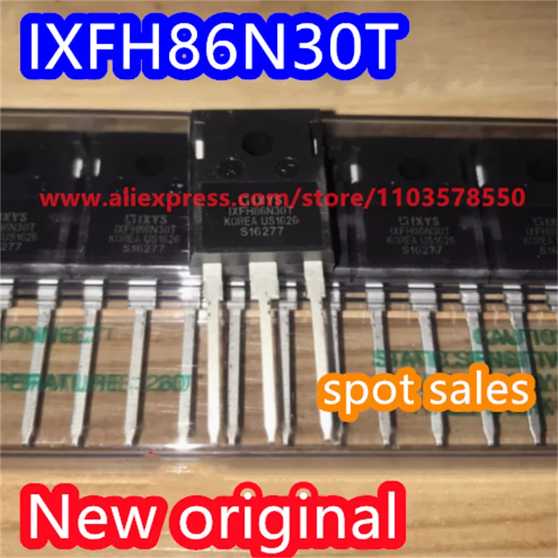 

10PCS New original IXFH86N30T package TO-247 inline 86A300V high current commonly used MOS field-effect transistor IXFH86N30