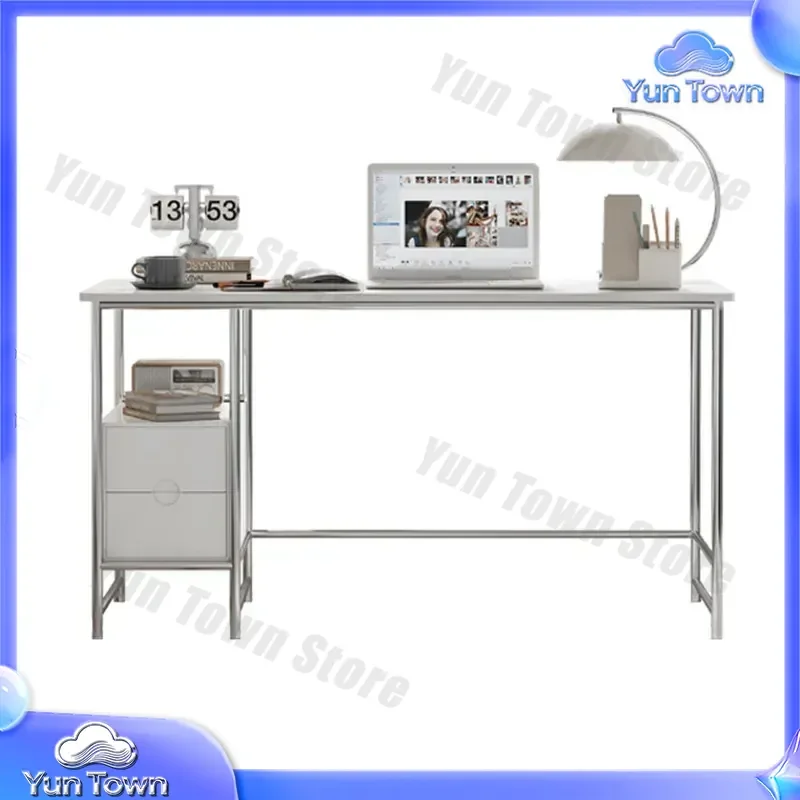 Simple Cream Computer Desk for Home Office Study Writing Desk for Bedroom Girls Room Small Space for IKEA FOR001 FOR002