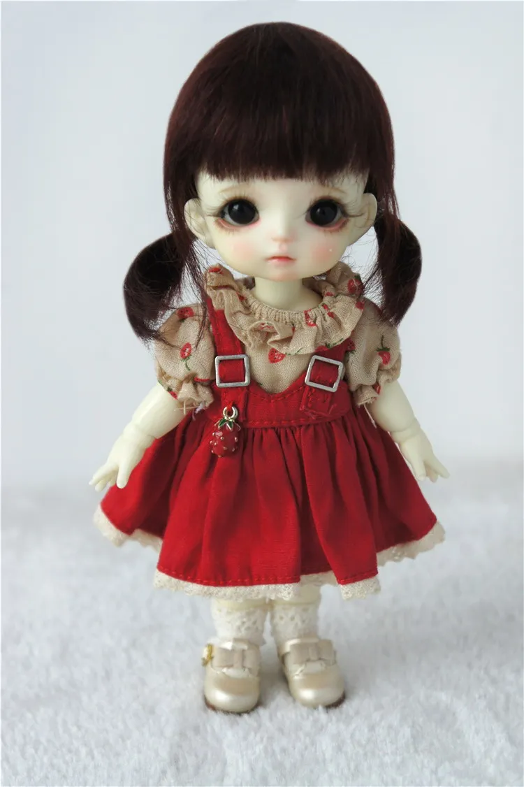JD446 1/4 1/3 Cute Two Pony Two Pony BJD mohair doll wigs Soft size 7-8 inch 8-9 inch doll hair MSD SD fashion doll accessories
