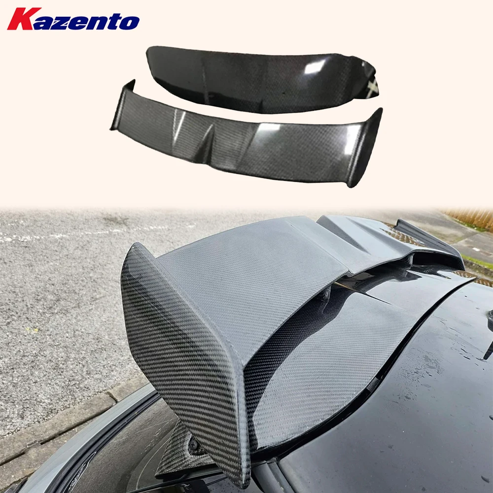 

For Mini Cooper F56 Carbon Fiber GAR Style Rear Trunk Roof Spoiler Wing 2pcs