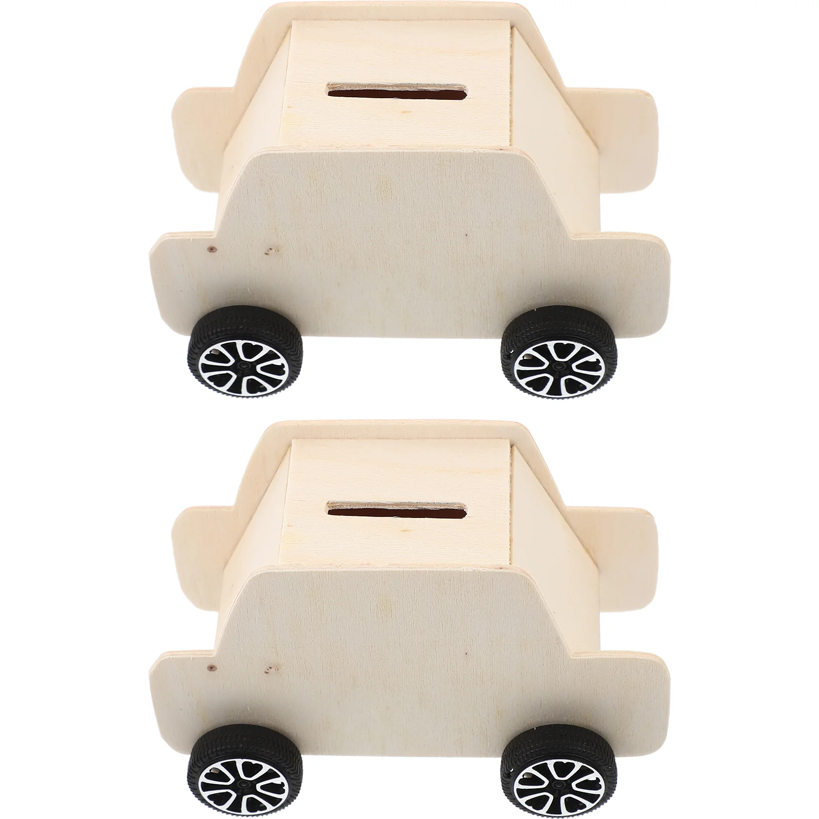 

2 PCS Decorations Child Ornaments for Kids Building Toys Bamboo Doodle Board Wooden Saving Pot