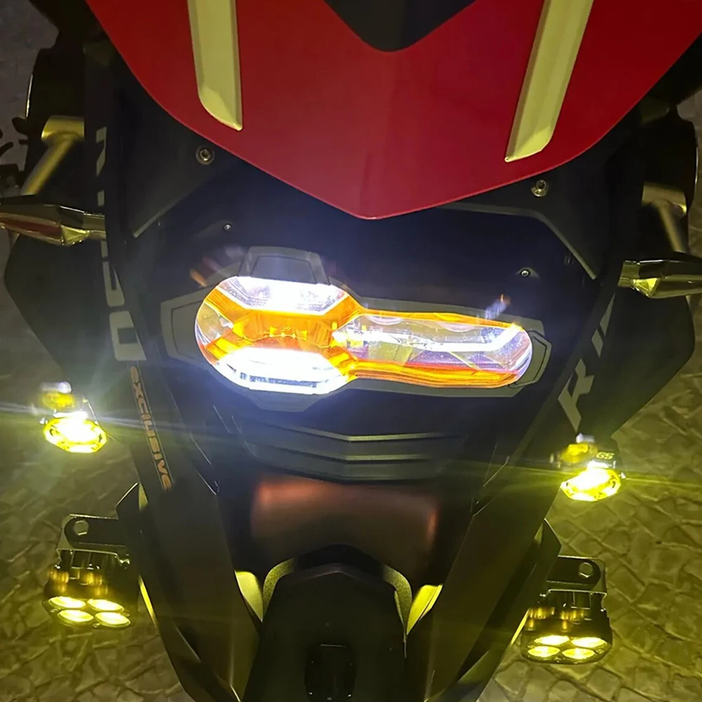 For BMW R1200GS GSA R1250GS LC Adventure 2013-2023 2022 2024 New Motorcycle Headlight Protector With 4 Colours Fluorescent Cover