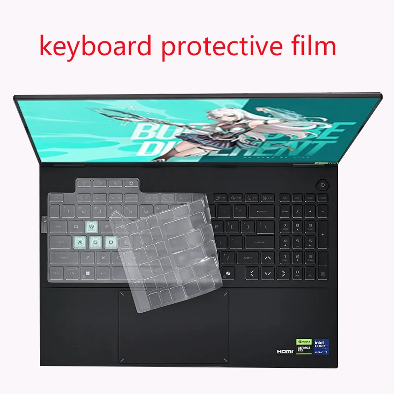 for 16inch ASUS TUF Gaming 16 2026-FX610JP Keyboard film notebook HD screen film privacy protection anti-peep film Tempered