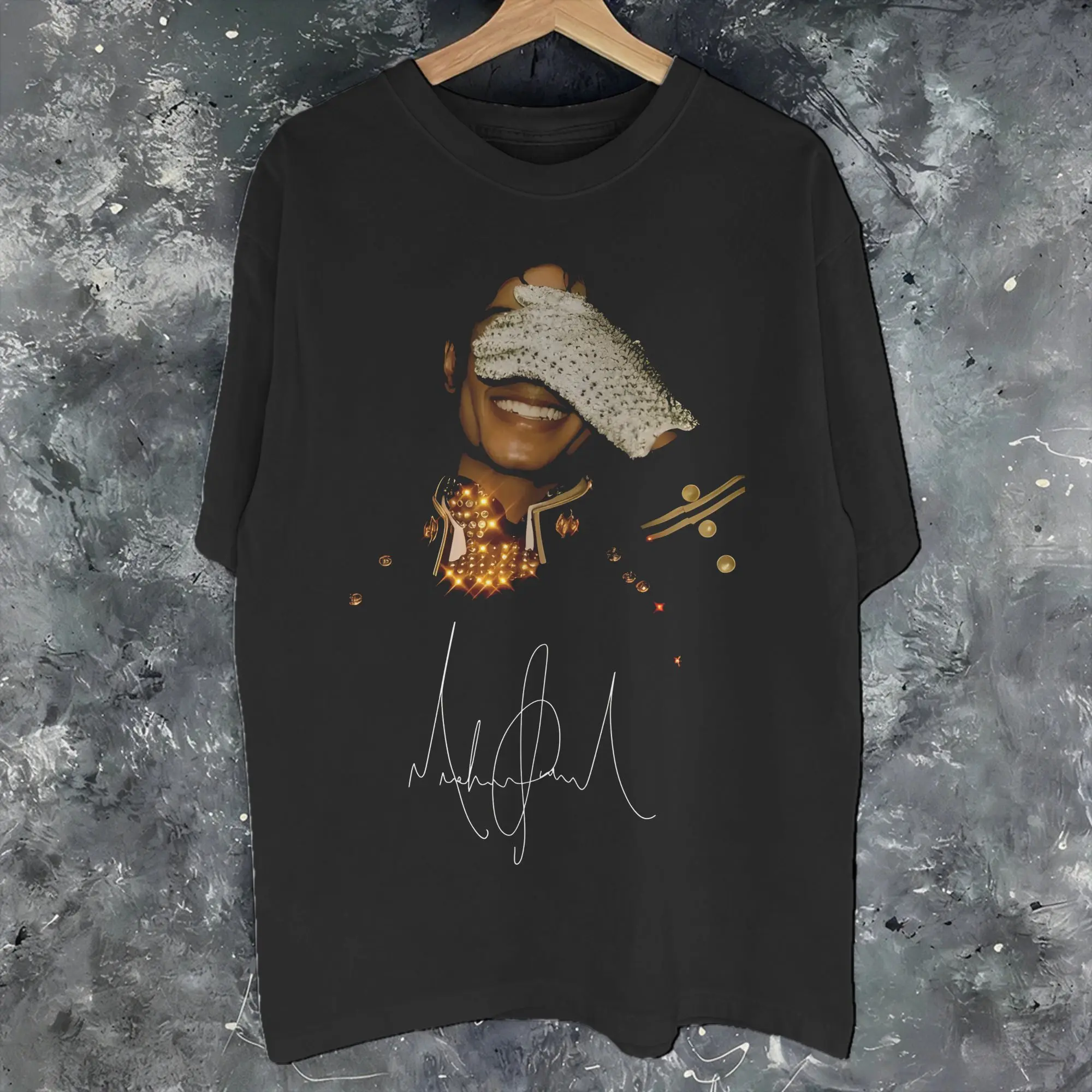 Michaels Jacksons MJ the Musical Merch Unisex T-Shirts Baumwoll-T-Shirt mit Grafikdruck T-Shirt-Kleidung