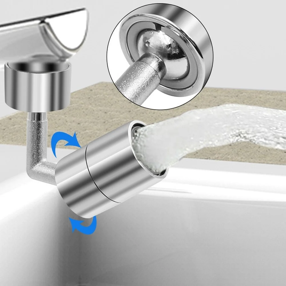 New 720 Degree Universal Tap Aerator Splash-proof Swivel Water Saving for Kitchen Faucet Spray Head Wash Basin Extender Adapter