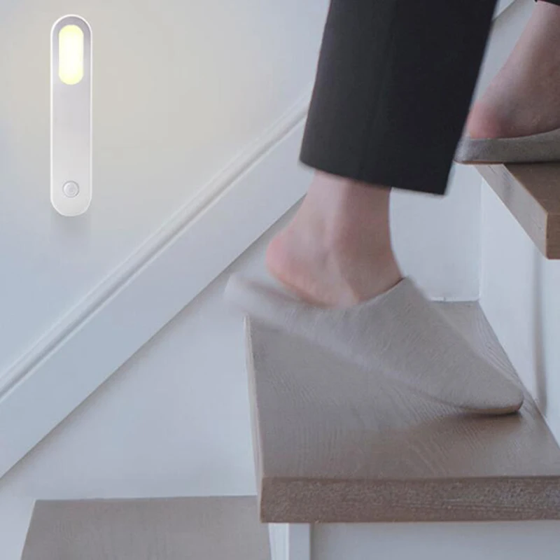 Mini anciers de veilleuse LED avec détecteur de mouvement sans fil, 2 modes, chargement USB, aimant, garde-robe, couloir, allée