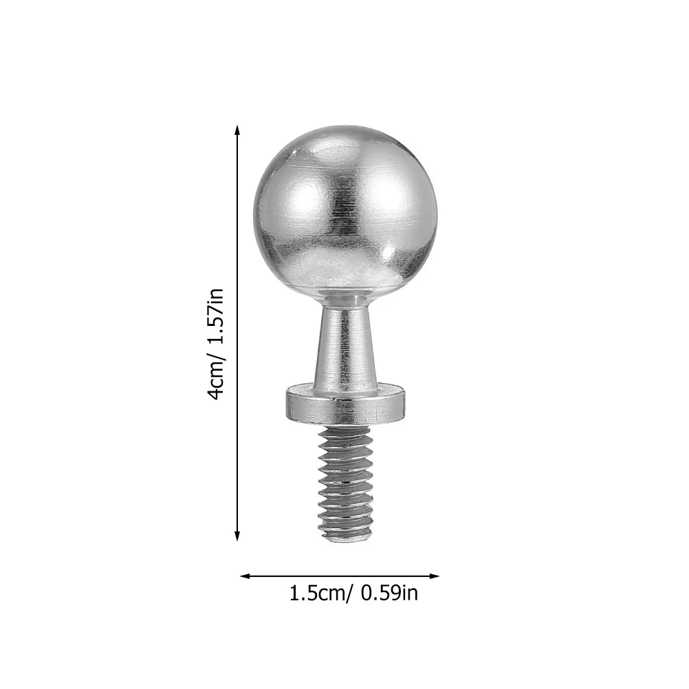 Vite a sfera per treppiede per fotocamera in acciaio da 1 pezzo Sostituzione durevole per vite a testa di base con staffa per piastra a sgancio rapido per treppiede