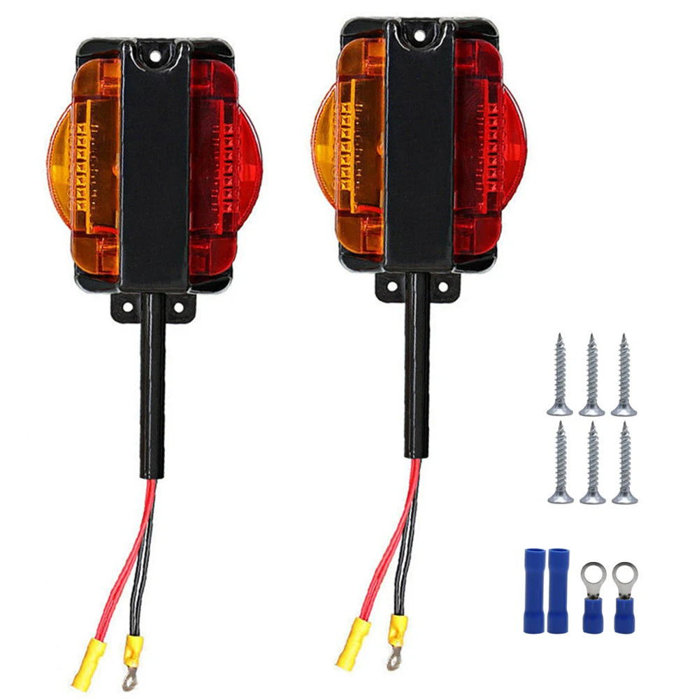 Picture 3: 2pcs Led Fender Marker Lights For 12v Car Abs Pc Black Shell Led Turn Signal Lamp Universal LED Fender Marker Lights