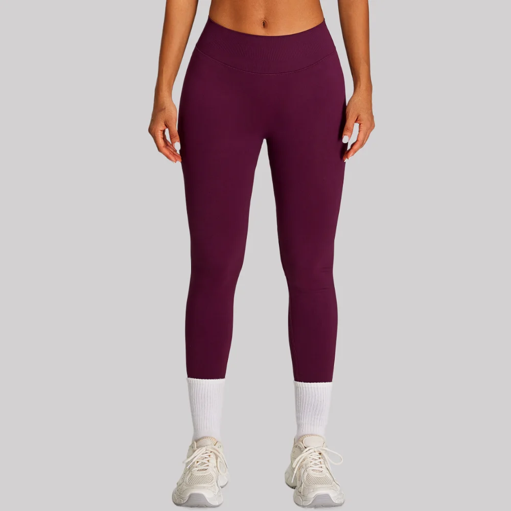 Yoga Pants Workout Ribbed Gym Leggings Seamless Fitness Leggings Women High Waist Leggings Tummy Control Butt Lifting Ruched
