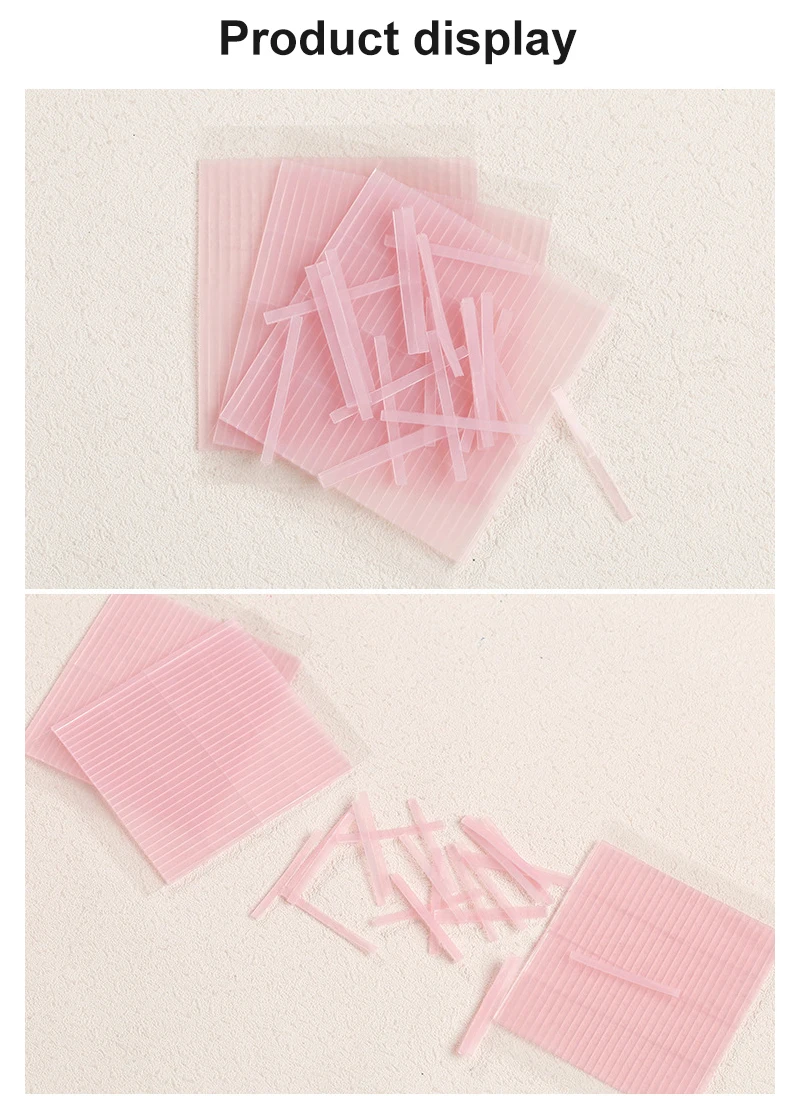 1/3/5set strisce adesive bifacciali trasparenti invisibili in fibra adesivi a doppia palpebra elasticità naturale di lunga durata