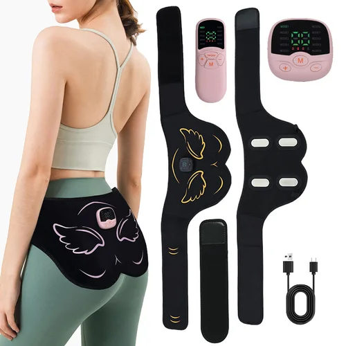Estimulador muscular eléctrico de glúteos EMS, entrenador de caderas, recargable por USB, levantamiento de glúteos, tóner muscular, perder peso, quema de grasa, Fitness