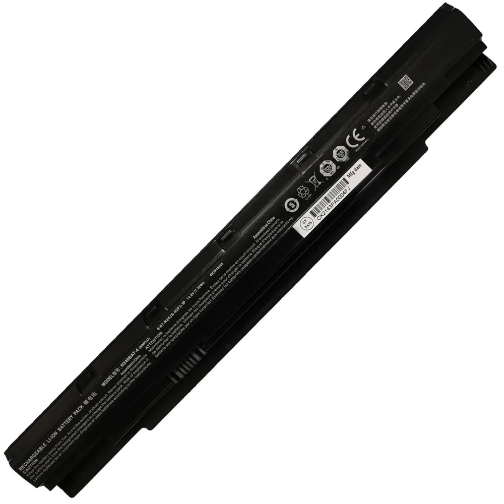Imagem -04 - Bateria do Portátil para Clevo N240pu N250bu N240wu N240ju N250ju N250wu Np3240 Np3245 687-n24js-4uf3 N240bat3 N240bat4