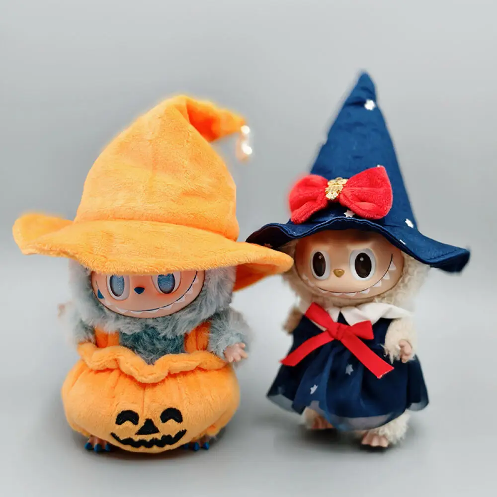 

For Labubu Clothing Halloween Witch Costume Set Pumpkin Clothing Costume Accessories (no Dolls)