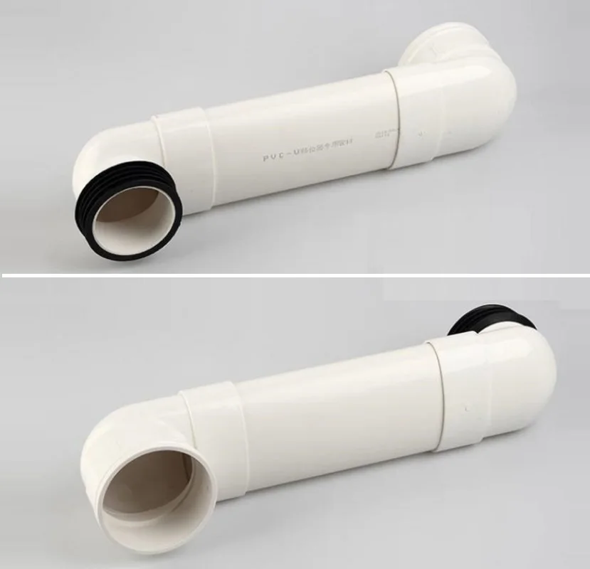 1Pc DIY Resizable Plastic Oval Pipe Toilet Drain Relocation Offset Flange Adapter Shifter For Remodeling Plumbing