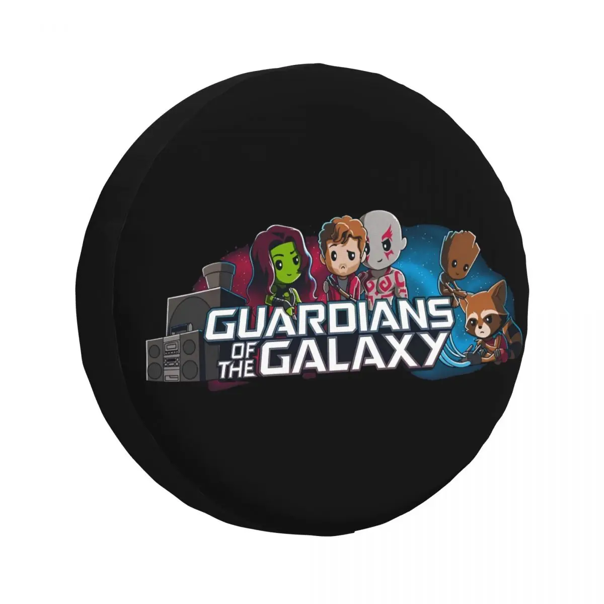 

Чехол для запасного колеса Groot Guardians Of The Galaxy, подходящий для автофургона, грузовика, внедорожника, прочные защитные чехлы для шин