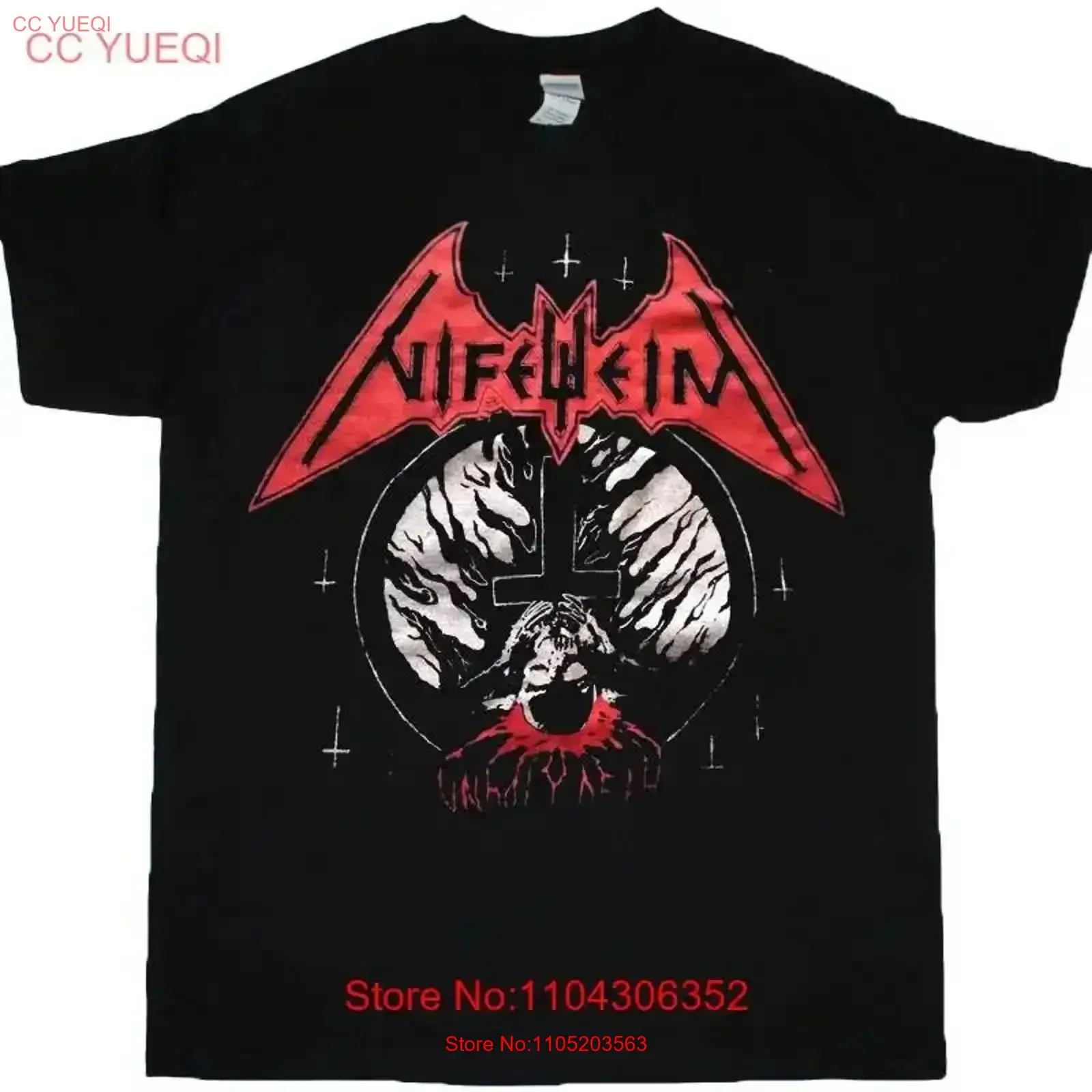 

Футболка Nifelheim Unholy Death, полные размеры от S до 5XL, винтажная стираная мужская дышащая, удобная, универсальная, мягкая, слегка растянутая