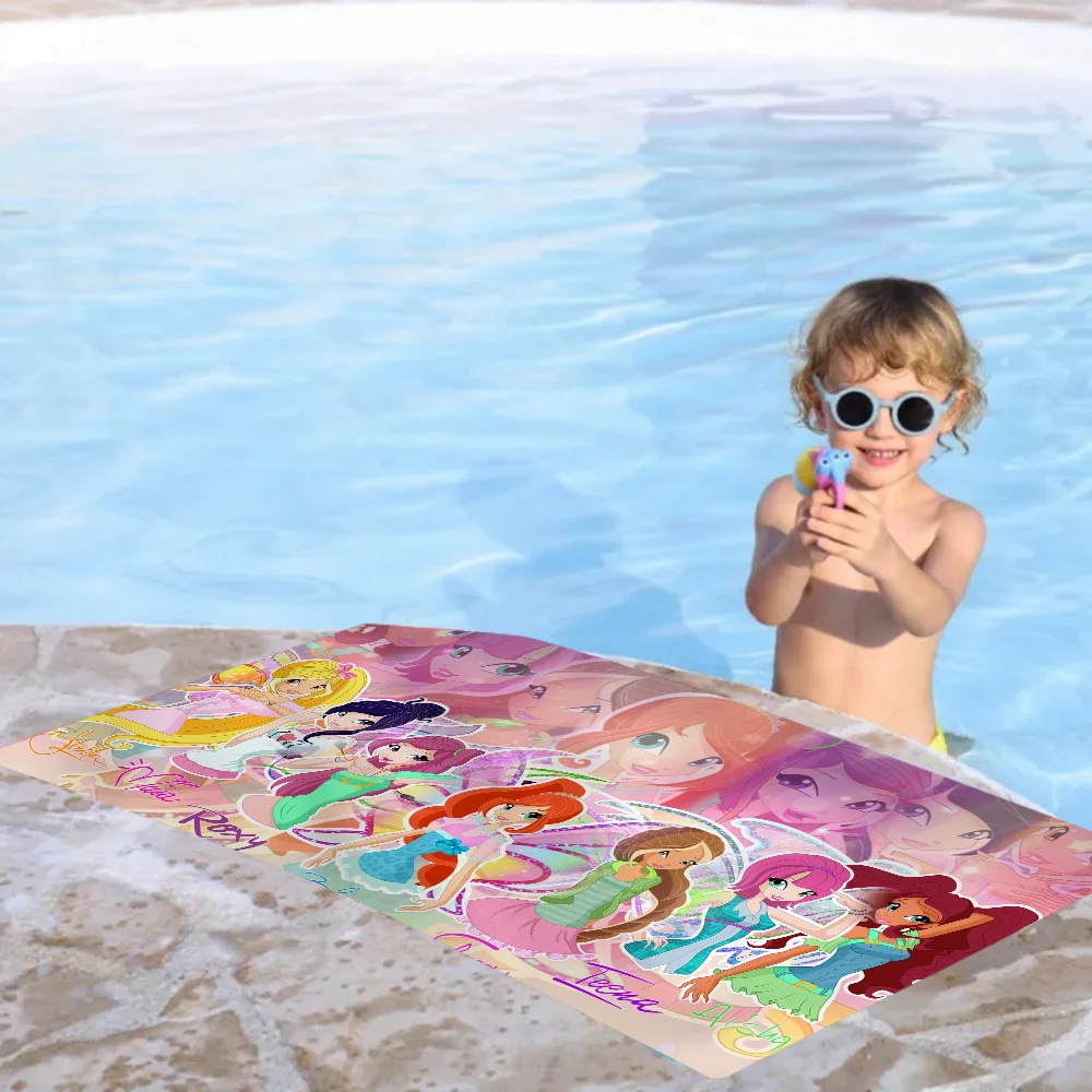 G-Girl W-Winx C-Clubs Big Microfiber Beach Towels Quick Dry Towel Sand Beach Towels Pool Towel For Travel Swim Pool Yoga