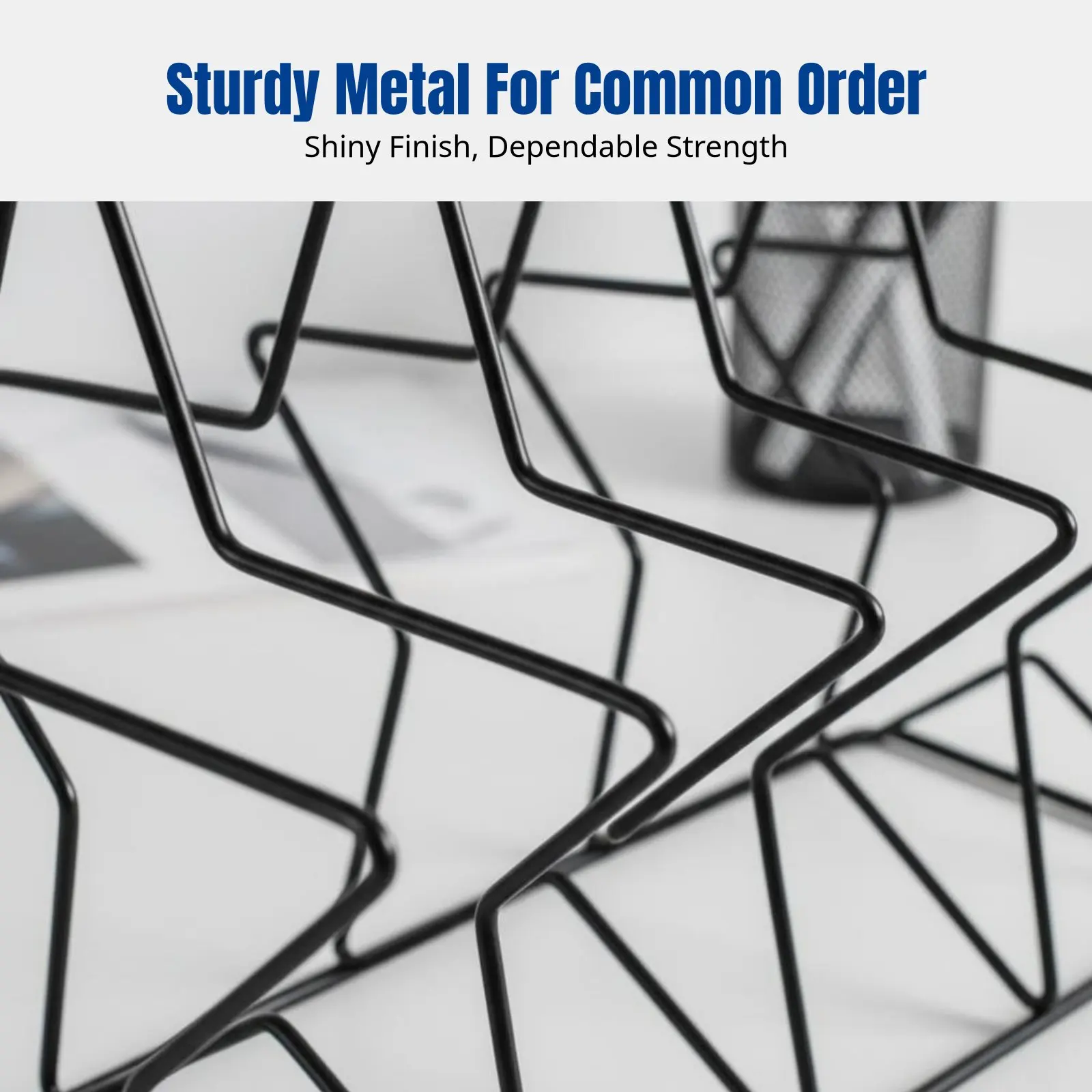Metal Bookend, Creative Desktop Divider, Office & Student Organizer, Minimalist Nordic Design