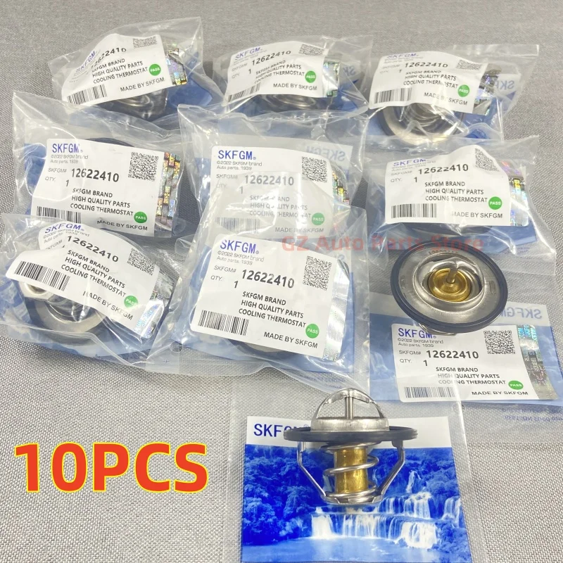 ``10pcs* #12622410 Engine Thermost For Buick LaCrosse Regal Verano Chevrolet Equinox Captiva Malibu Impala