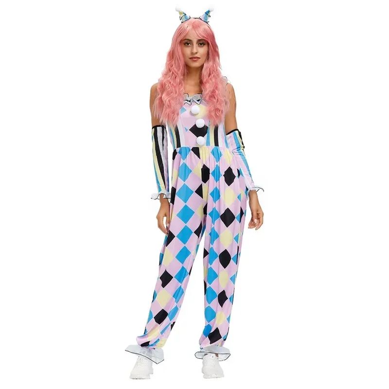 Costume de Cosplay de Clown Fantrenforpour Halloween, Robe de Barrage de ixde Carnaval