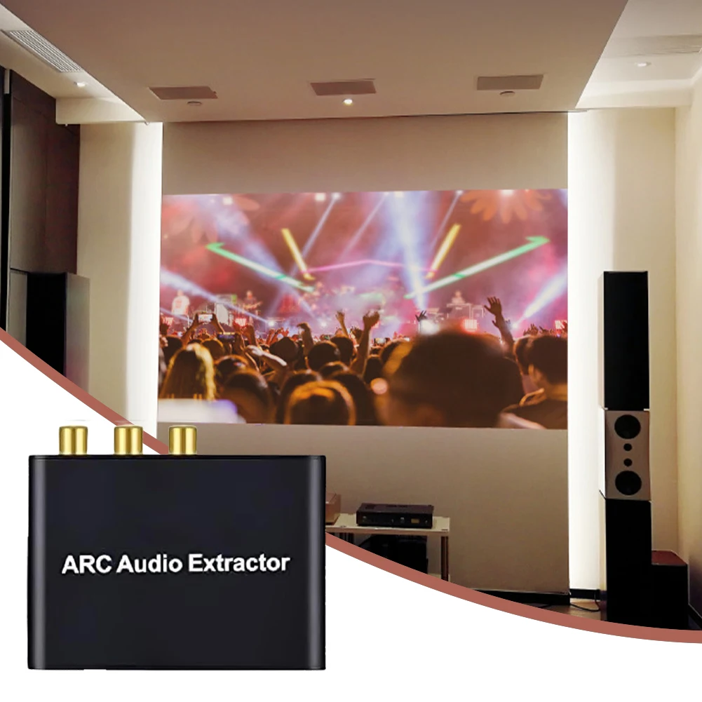 قوس العودة قناة محول قوس إلى SPDIF محوري L/R ستيريو 3.5 مللي متر جاك محول صوت لمكبر صوت HDTV