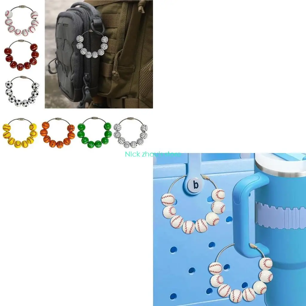 E15E Lightweight Sports Pendants Accessory Elegant Baseball Handbag Pendants Versatile Bag Hanging Decors for Sports Fan