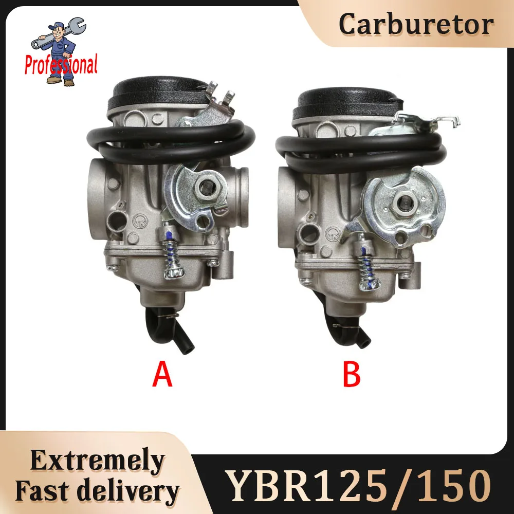 

For Yamaha YBR125 YB125 YJM125 YZF XTZ125 TW200 2001-2017 4 Stroke Engine Carb Motorcycle Carburetor ( 1/2 CABLE )