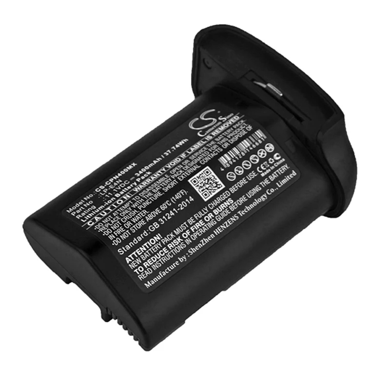 Camera 3400mAh / 37.74W Battery For Canon：LP-E4N EOS-1D MarkIII  EOS-1D Mark IV  EOS-1Ds Mark III  580EX-II  580EX  550EX 540EZ