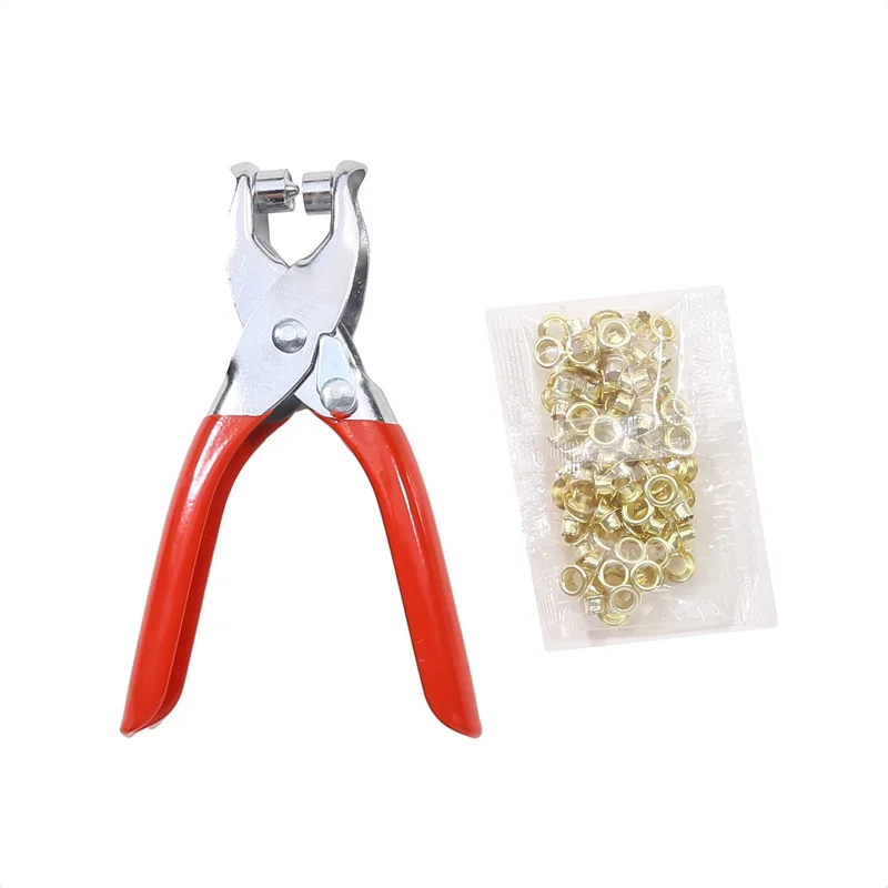 Leather Belt Hole Punch Plier Eyelet Puncher Household Leathercraft Plier Eyelet Puncher Revolve Portable Rivet Snap Tool