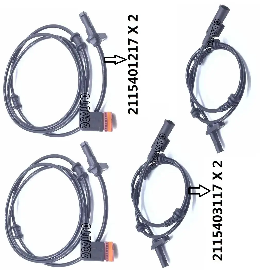 

4XABS wheel speed sensor Front Rear Right & Left For Mercedes E350 E350 E550 2006 2007 2008 2009 4MATIC 2115403117 2115401217