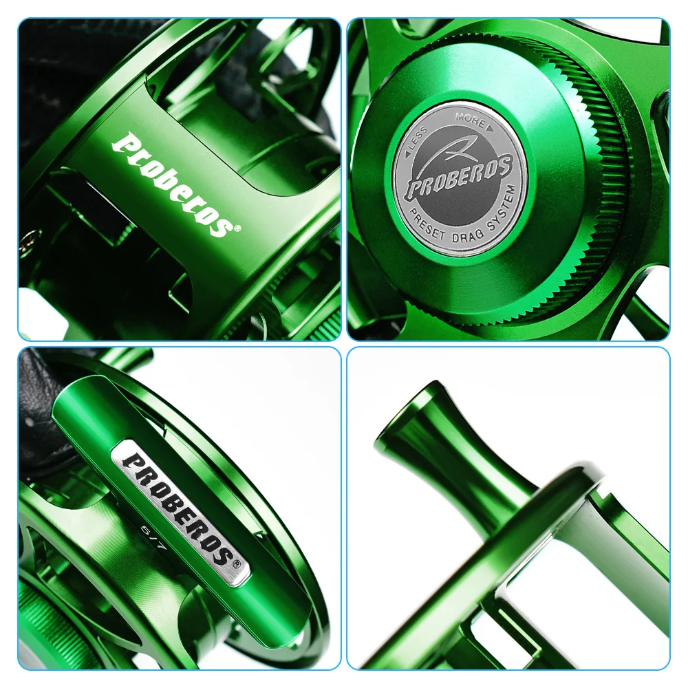 PROBEROS 3+1BB Fliegenfischen Rad 3/4-5/6-7/8 GEW Fliegenfischen Rolle Aluminium Fliegenrolle CNC Maschine Geschnitten Große Dorn Druckguss – Detail 6
