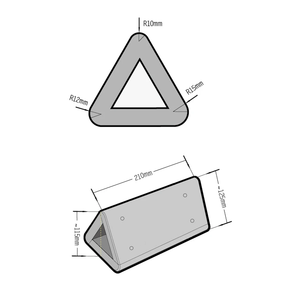 DIY skóra craft bend naprawiono formę 3 kąt promień 10 12 15mm