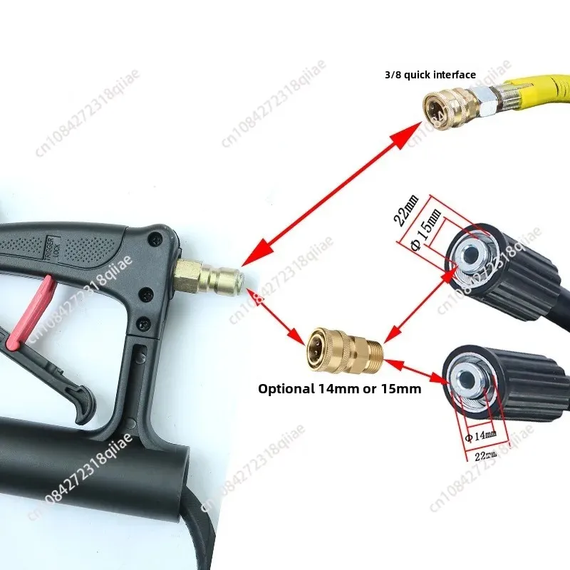 High pressure cleaner telescopic rod water gun 5 adjustable telescopic water gun 24FT telescopic water gun 5000 image 4